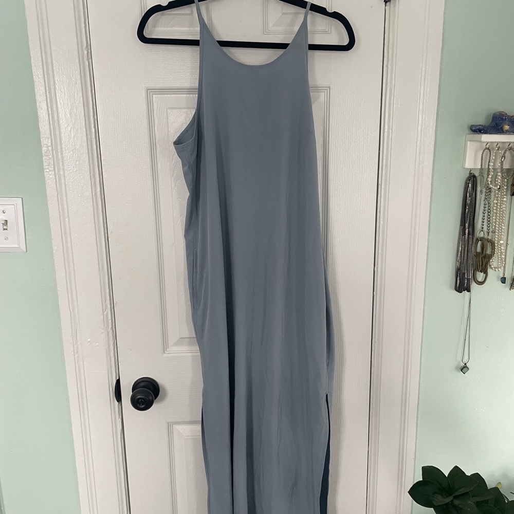 Athleta Light Blue Maxi Dress